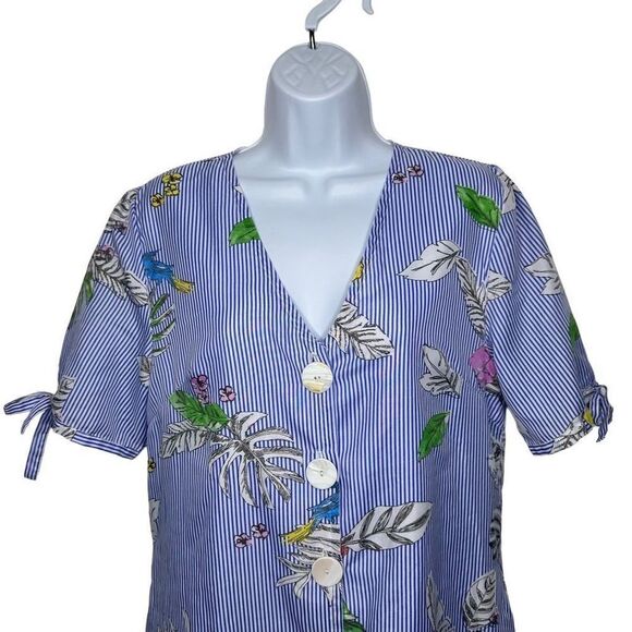 Twilo Floral Stripe Sundress - Picture 10 of 15